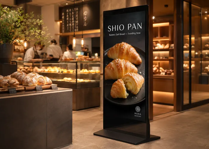 bakery digital standee resize